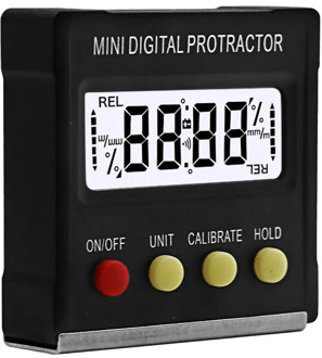 360Degree Mini Digital Protractor Inclinometer Electronic Level Box Magnetic Base Measuring Tools