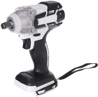 360N.M Borstelloze Draadloze Elektrische Slagmoersleutel Oplaadbare 1/2 Inch Wrench Power Tools Compatibel Voor Makita 18V Batterij wit