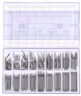 360Pcs 8 Om 25Mm Watch Band Spring Bars Strap Horloge Armband Link Pins Staal Horlogemaker Klok Reparatie Tool kit Horlogemaker Gereedschap