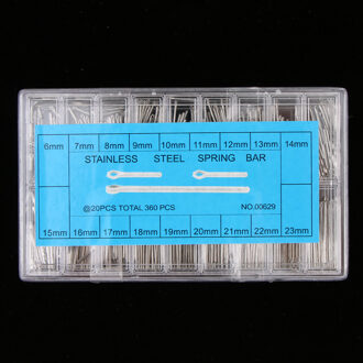 360Pcs Watch Band Split Pins Met Doos Roestvrij Stalen Horloge Armband Strap Link Pins Cotter Bar Assortiment Horloge Reparatie gereedschap