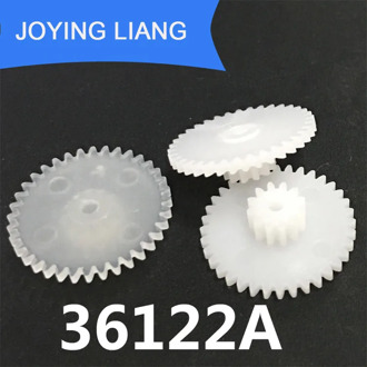 36122A 36122B 36122.5B M=0.5 Bilayer Gears OD 19mm 36 Teeth/ 12 Tooth 2mm 2.5mm Hole Plastic POM Gear Wheels 10pcs/lot