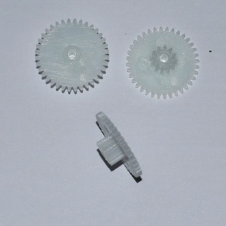 36142B 36142.5B M=0.5 Double-layer Gears OD 19mm 36 Teeth/ 14 Tooth 2.05mm 2.55mm Hole Plastic POM Gear Wheels 10pcs/lot