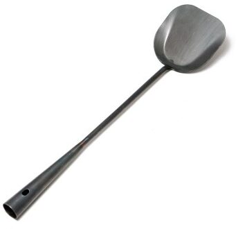 36Cm Houten Handvat Pure Ijzer Geen Coating Non-stick Wok Hand Smeden Ijzeren Pan Chinese Stijl Ijzeren Pot gas Fornuis shovel B