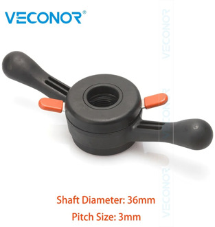 36mmX3mm Pitch Quick Release Nut Lug Nut Screw Wing Nut Rim Insert Nut Rigid Plastic Material For Wheel Balancer Machine