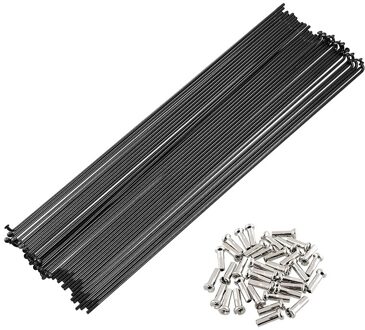 36Pcs 14G J Bend 261Mm Fiets Mountainbike Stalen Spaken Fiets Spaken Met Tepels Wiel Onderdelen