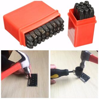 36Pcs 2/3/4Mm Postzegels Letters Nummers Punch Set Hout Lederen Staal Punch Tool Lederen craft Stempel 3mm