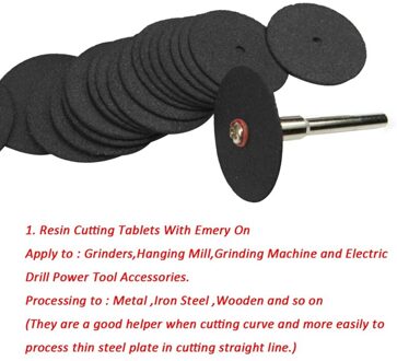 36Pcs 24Mm Hars Snijden Slijpschijf Roterende Blade Disc Tool Elektrische Slijpen Tool Accessoires