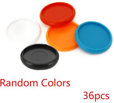 36Pcs 28Mm Kleurrijke Paddestoel Hole Binding Schijven Losse Blad Notebook Ringen Planner Dagboek Boek Bindmiddel Gesp Binding Accessoires willekeurig kleuren-36stk