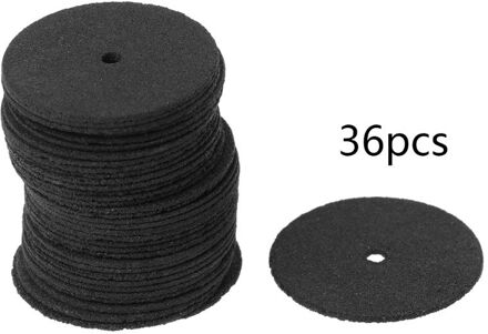 36Pcs Dremel Accessoires 24Mm Schurende Slijpschijven Afgesneden Wielen Disc Voor Dremel Rotary Gereedschap Elektrische Metaal Hout snijgereedschap 36stk zwart