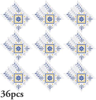 36Pcs Marmeren Waterjet Parket Vloertegels Diagonaal Muursticker Afneembare Art Diagonaal Floor Stickers Thuis Decoratieve 05