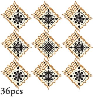 36Pcs Marmeren Waterjet Parket Vloertegels Diagonaal Muursticker Afneembare Art Diagonaal Floor Stickers Thuis Decoratieve 06