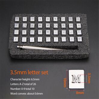 36Pcs Metalen Lederen Carving Afdrukken Tool Diy Handleiding Leather Craft Postzegels Art Patroon Lederen Stempelen Afdrukken Diy Supplies 3.5mm