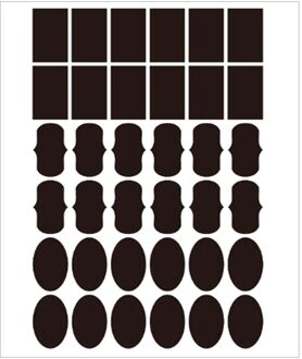 36Pcs Multi Purpose Waterdicht Schoolbord Etiketten Voor Regelmatige Brede Mond Pot Keuken Potten Organizer Labels Schoolbord Sticker 1stk