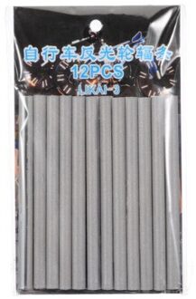 36Pcs Natuurlijke Reflecterende Strip Fiets Nacht Draad Stickers Mountainbike Fluorescerende Spoke Stickers Reflecterende Trip