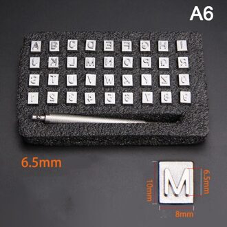 36Pcs Staal Alfabet Letter Aantal Lederen Stempel Punch Set Craft 6.5mm reeks