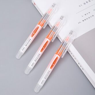 36pcs veel Straight vloeibare markeerstift marker pen 5 kleuren Oranje rood geel blauw groen kantoor fluorescerende pen deli S618