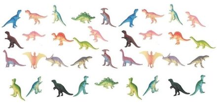 36x Plastic speelgoed dinosaurussen 6 cm - Dino speelgoed dieren