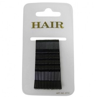 36x Schuif haarspelden zwart 6 cm - haar accessoires - schuifspelden