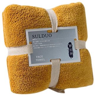 36X80 Cm Zachte Grote Handdoek Badhanddoek-Ideaal Voor Dagelijks Gebruik geel