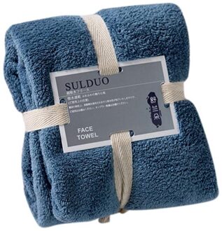 36X80 Cm Zachte Grote Handdoek Badhanddoek-Ideaal Voor Dagelijks Gebruik marine