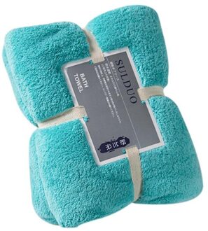 36X80 Cm Zachte Grote Handdoek Badhanddoek-Ideaal Voor Dagelijks Gebruik munt groen