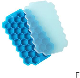 37 Holte Honingraat Ice Cube Mold Herbruikbare Silicone Ice Mold Ice Cube Tray Voor Zomer Whiskey Cocktail Met Cover F