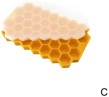 37 Holte Honingraat Ice Cube Mold Herbruikbare Silicone Ice Mold Ice Cube Tray Voor Zomer Whiskey Cocktail Met Cover