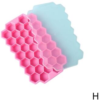 37 Holte Honingraat Ice Cube Mold Herbruikbare Silicone Ice Mold Ice Cube Tray Voor Zomer Whiskey Cocktail Met Cover