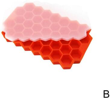 37 Holte Honingraat Ice Cube Mold Herbruikbare Silicone Ice Mold Ice Cube Tray Voor Zomer Whiskey Cocktail Met Cover
