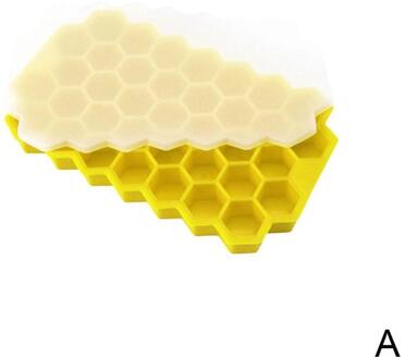 37 Holte Honingraat Ice Cube Mold Herbruikbare Silicone Ice Mold Ice Cube Tray Voor Zomer Whiskey Cocktail Met Cover