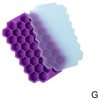 37 Holte Honingraat Ice Cube Mold Herbruikbare Silicone Ice Mold Ice Cube Tray Voor Zomer Whiskey Cocktail Met Cover