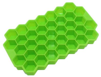 37 Holte Ijsbakje Honingraat Ice Cube Mold Food Grade Flexibele Siliconen Ijs Mallen Voor Whiskey Cocktail