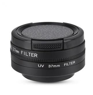 37Mm Cpl + Uv Lens Filter Voor Yi 4K Action Sport Camera Lens Beschermende Cap Adapter Ring