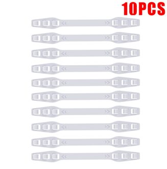 38 #10 Stuks Derde Versnelling Verstelbare Anti-Slip Masker Oor Grips Extension Haak Masker Extension Haak Voor Masker zwart Wit Roze