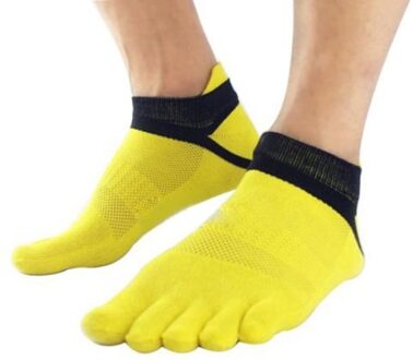 38-43 Pure Sport Comfortabele 5 Vinger Teen Sok Outdoor Sport Mannen Jongen Ademend Katoen Teen Sokken Y