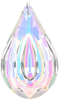 38/63/76mm Kleurrijke Suncatcher Art Glas Druppels Kroonluchter Hanglamp Lamp Deel Opknoping Prisma Crystal DIY hanger Onderdelen