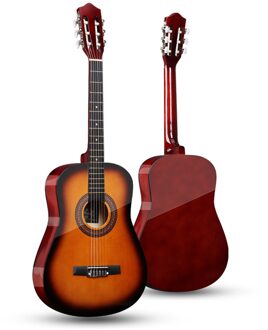 38 ''Klassieke Akoestische Gitaar 6 Snaren Solid Hout Gitaar 19 Fret Voor Studenten Beginners Sunset