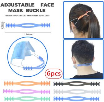 38 # Masker Extension Haak 10 Stuks Derde Versnelling Verstelbare Anti-Slip Masker Oor Grips Extension Hook Gancho Para mascarillas Крюк Для