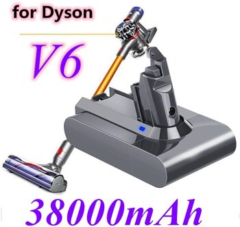 38000Mah 21.6V 6.8Ah Li-Ion Batterij Voor Dyson V6 DC58 DC59 DC61 DC62 DC74 SV09 SV07 SV03 965874-02 Stofzuiger Batterij