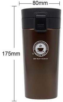 380Ml Dubbele Rvs 304 Koffie Mok Lekvrije Thermos Mok Reizen Thermische Kop Thermosmug Water Fles Voor koffie (380ml)