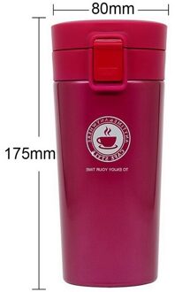 380Ml Geïsoleerde Beker Dubbele Wand Roestvrij Auto Thermoskan Toepasselijk Mok Draagbare Koffie Geïsoleerde Fles Water