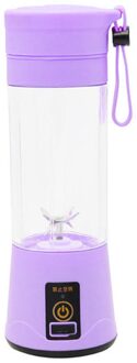 380Ml Mini Juicer Machine Usb Elektrische Draagbare Blender Smoothie Maker Sap Oranje Fruit Mixer Cup Voor Keuken Keukenmachine paars