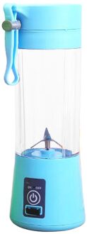 380Ml Oplaadbare Usb Elektrische Veiligheid Juicer Cup Ijs Blender Waterdicht donker blauw