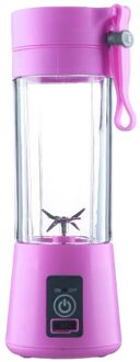 380Ml Oplaadbare Usb Elektrische Veiligheid Juicer Cup Ijs Blender Waterdicht paars