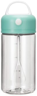 380Ml Zelf Roeren Mengbeker Mok Koffie Elektrische Automatische Water Fles Draagbare Melk Travel Smart Anti Explosie groen