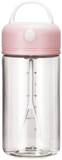 380Ml Zelf Roeren Mengbeker Mok Koffie Elektrische Automatische Water Fles Draagbare Melk Travel Smart Anti Explosie Roze