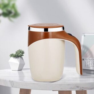 380Ml Zelf Roeren Mug304 Roestvrijstalen Ketel Geïsoleerde Mengen Koffiekopje Magnetische Controle Smart Koffie Cup