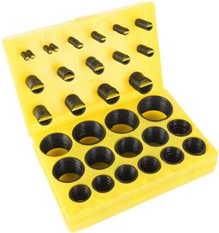 386 stuks Zwart Universele NBR O Ring Seal Kit 30 Verschillende Maten Rubber O-ring Pakking Assortiment Set voor Auto 23.5x16x4cm