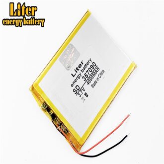 387090 357090 337090 3.7V 4000Mah Liter Energie Batterij Lithium Polymeer Batterij Met Boord Voor Tablet Pc U25gt