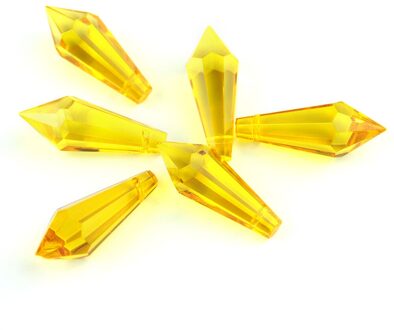 38Mm/63Mm/76Mm Topaz Kroonluchter Glas Kristallen Prisma Onderdelen Ijspegel Opknoping Hangers Suncatcher Bruiloft Decoratie 38mm / 50stk